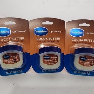 Vaseline Lip Therapy Cocoa Butter Lip Balm 0.25oz (3-Pack) NEW Sealed Fast Ship
